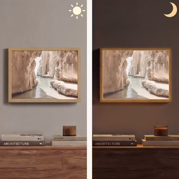 Lightbox - Wandlamp - Rotsen - Zee - Zand - Kloof — 6