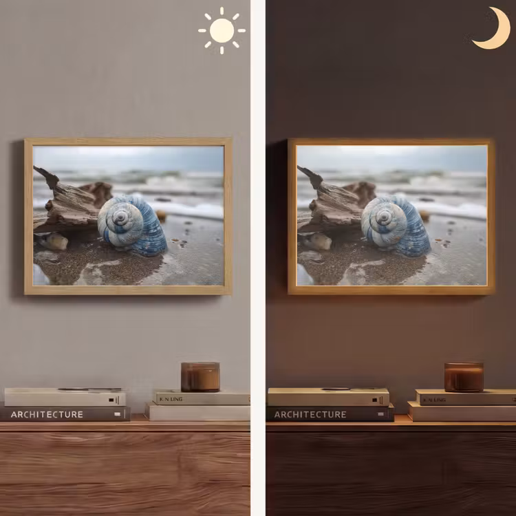 Lightbox - Wandlamp - Schelp - Strand - Blauw - Zee — 6