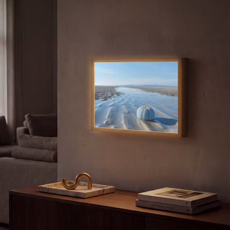 Lightbox - Wandlamp - Strand - Schild - Water - Blauw — 2