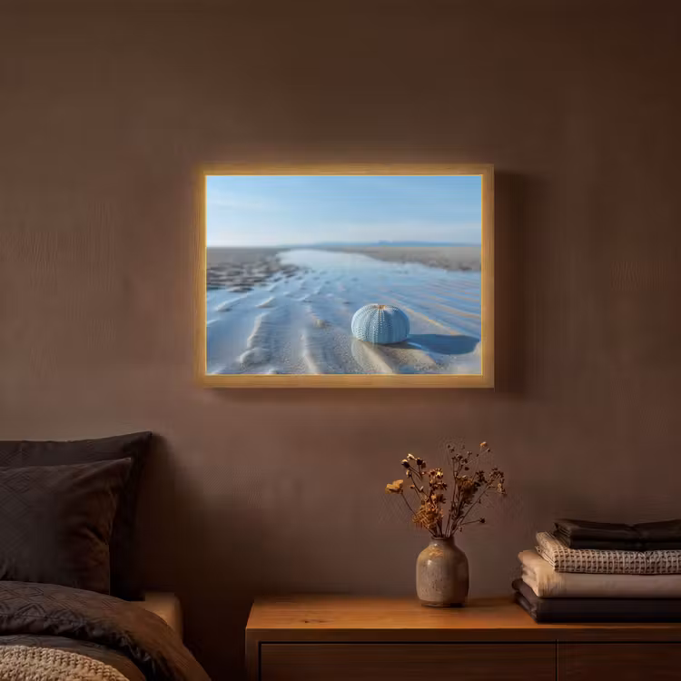Lightbox - Wandlamp - Strand - Schild - Water - Blauw — 3