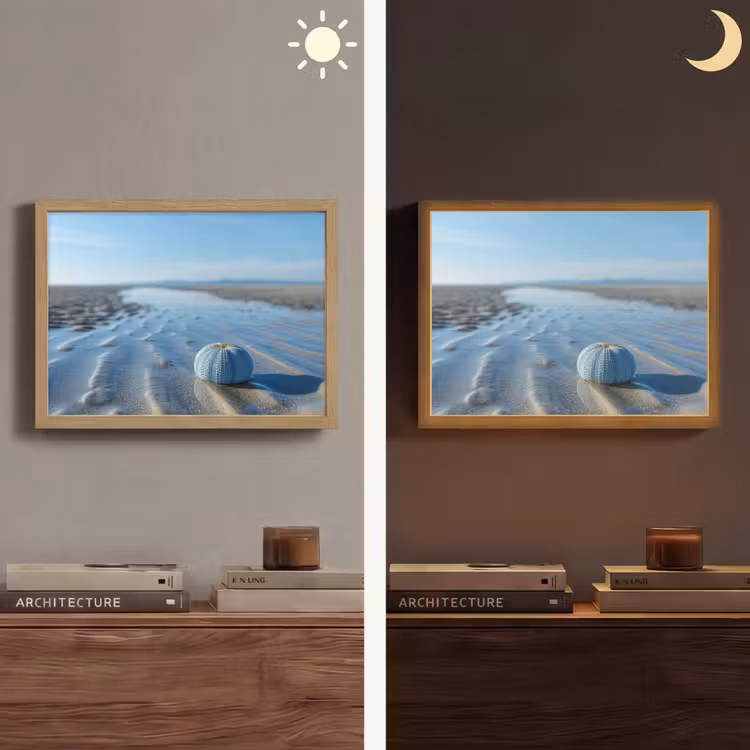 Lightbox - Wandlamp - Strand - Schild - Water - Blauw — 6