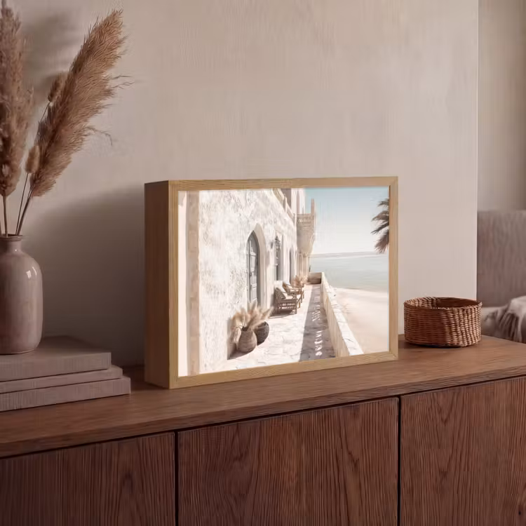Lightbox - Wandlamp - Terras - Stoelen - Strand - Beige — 4