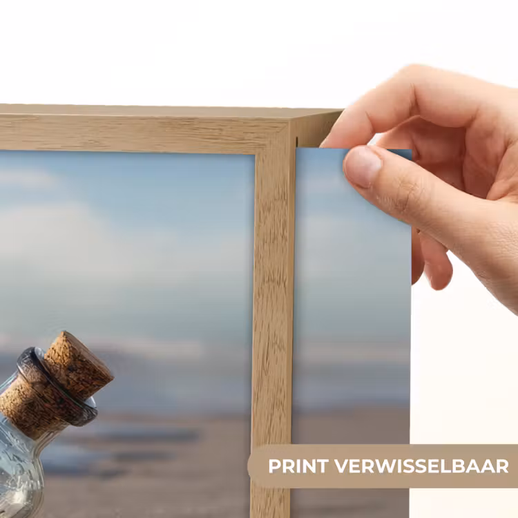 Lightbox - Wandlamp - Glazenfles - Post - Zee - Zand — 5