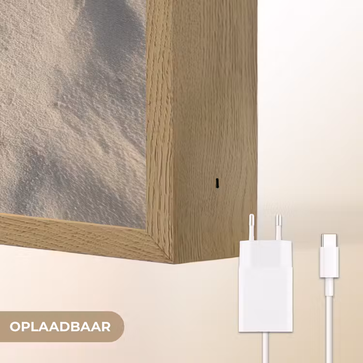 Lightbox - Wandlamp - Hartvorm - Getekend - Beige - Zand — 7