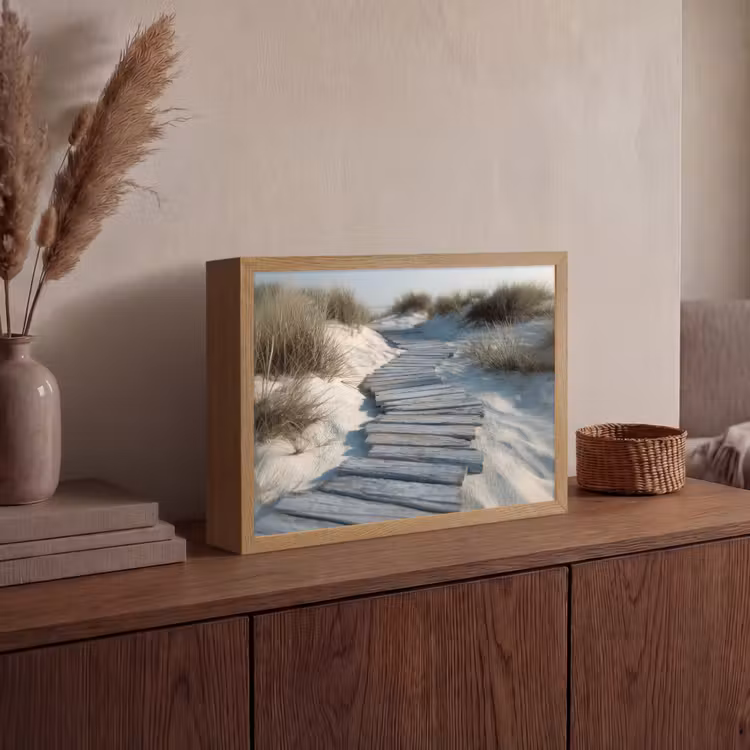 Lightbox - Wandlamp - Pad - Planken - Duinen - Gras — 4