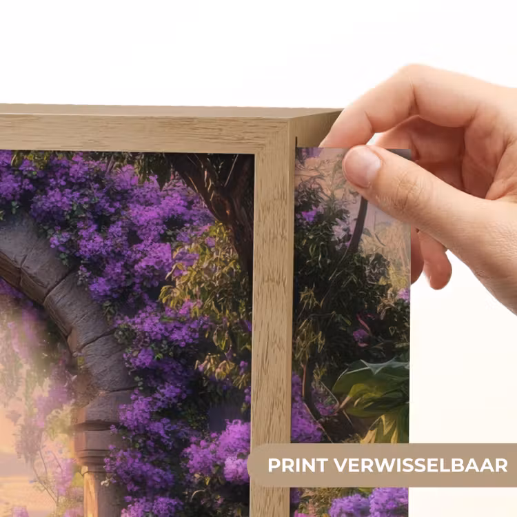 Lightbox - Wandlamp - Poort - Paars - Bloemen — 5