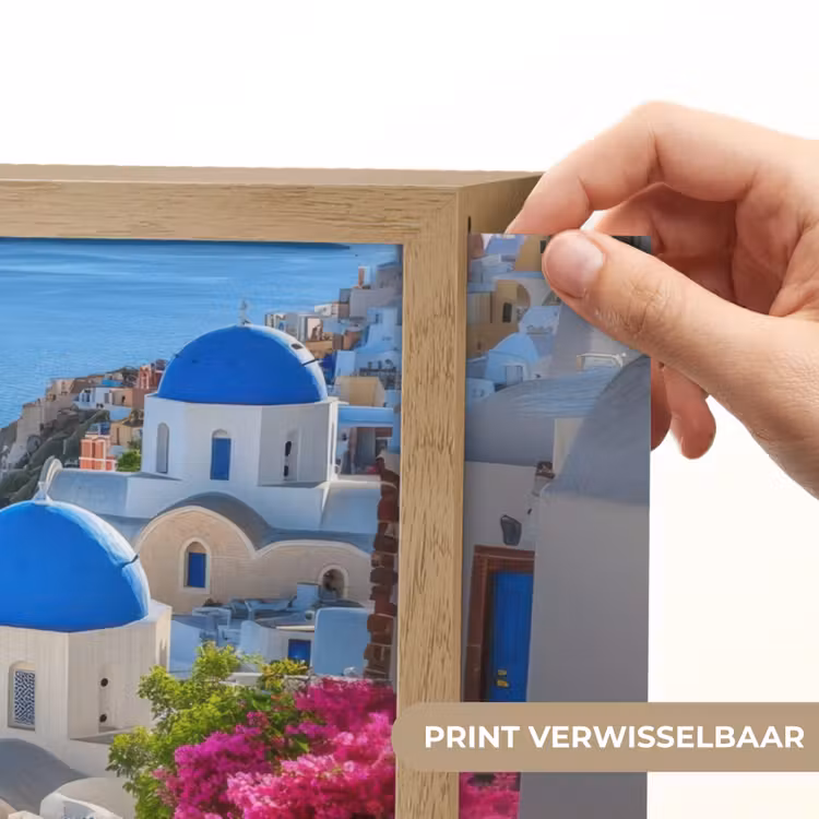 Lightbox - Wandlamp - Santorini - Bloemen - Griekenland — 5