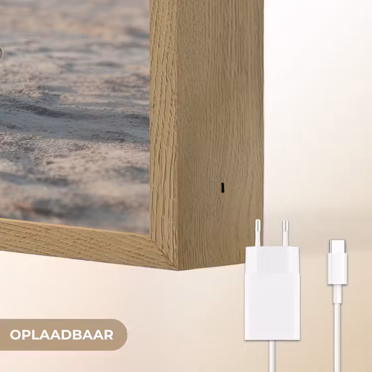 Lightbox - Wandlamp - Scheepsstuur - Hout - Bruin - Zand — 7