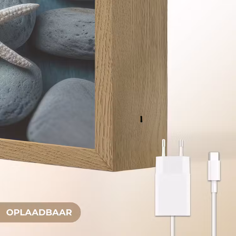 Lightbox - Wandlamp - Zeesterren - Stenen - Wit — 7