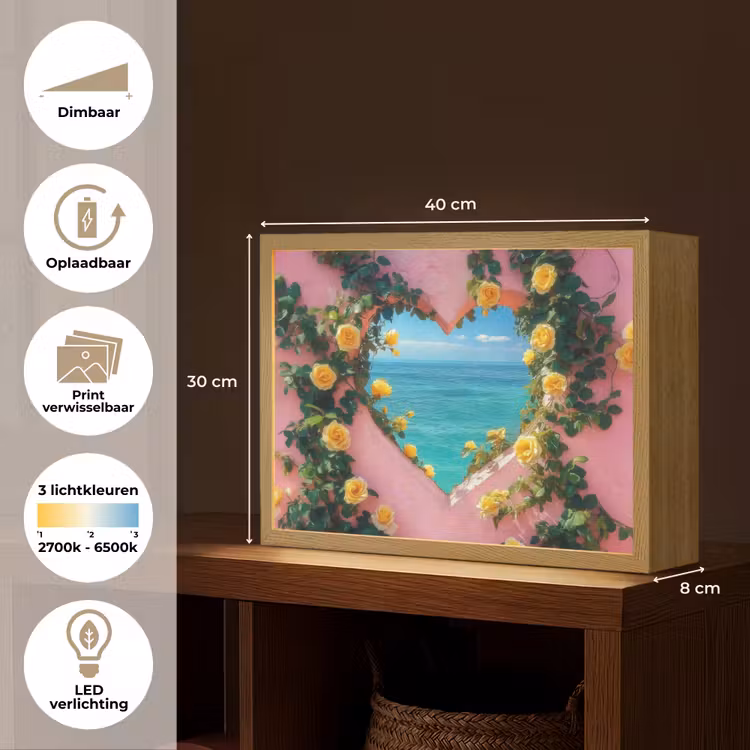 Lightbox - Wandlamp - Hart - Zee - Muur — 10