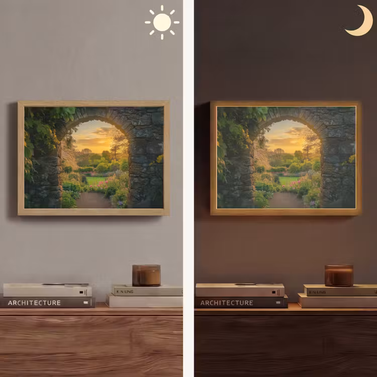 Lightbox - Wandlamp - Poort - Planten - Zonsondergang — 6