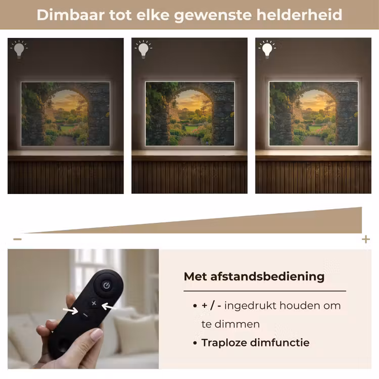 Lightbox - Wandlamp - Poort - Planten - Zonsondergang — 9