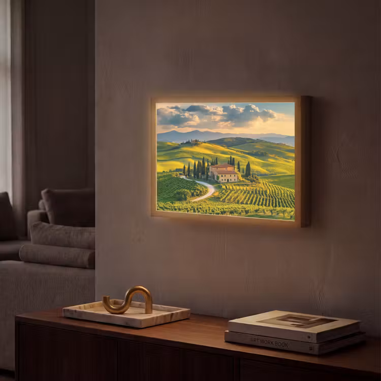 Lightbox - Wandlamp - Toscane - Landschap - Wijngaarden — 2