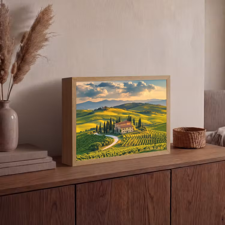 Lightbox - Wandlamp - Toscane - Landschap - Wijngaarden — 4