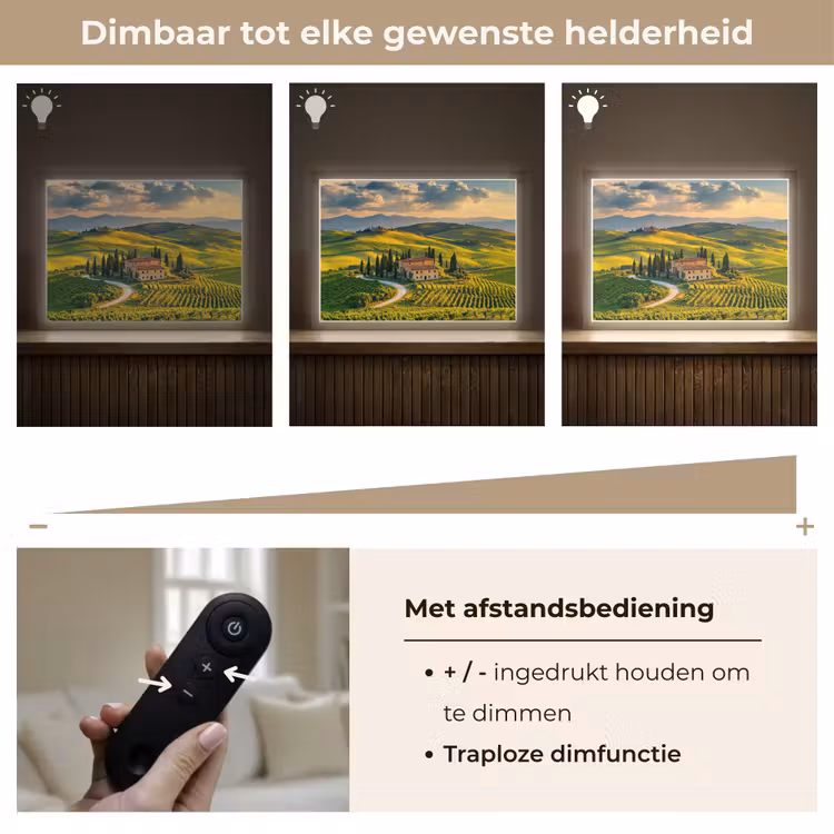 Lightbox - Wandlamp - Toscane - Landschap - Wijngaarden — 9