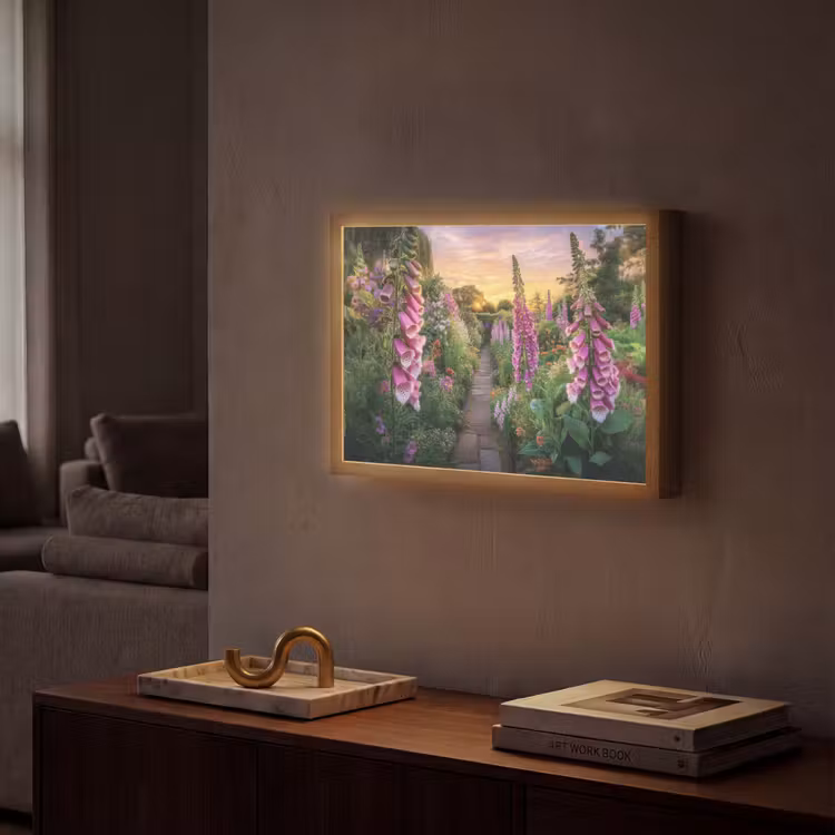 Lightbox - Wandlamp - Vingerhoedskruid - Bloemen - Tuin — 2