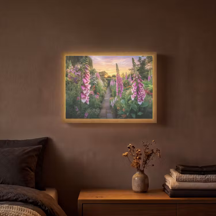 Lightbox - Wandlamp - Vingerhoedskruid - Bloemen - Tuin — 3