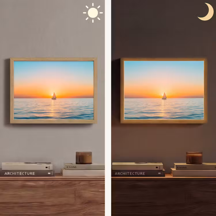 Lightbox - Wandlamp - Zee - Zeilboot - Zonsondergang — 6