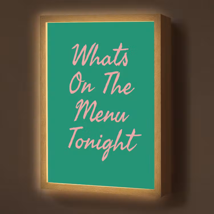 Lightbox - Wandlamp - Menu - Quote - Roze — 1