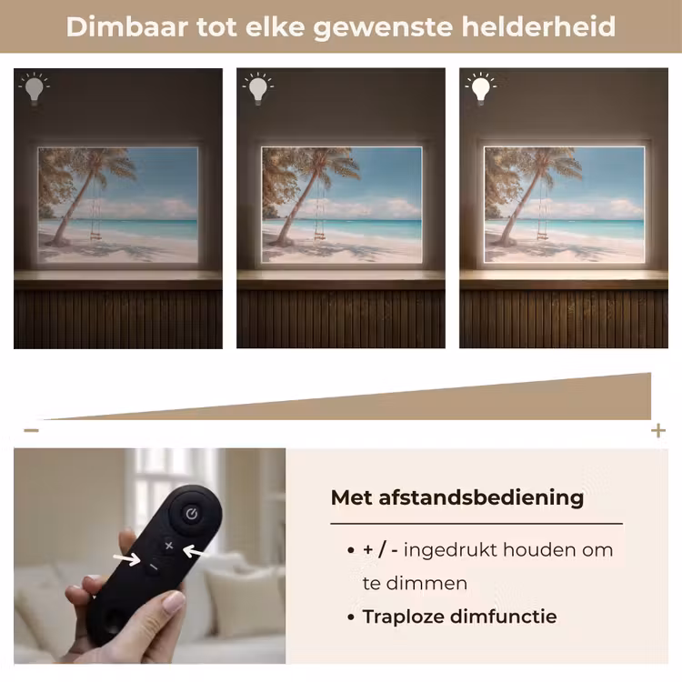 Lightbox - Wandlamp - Palmboom - Schommel - Strand - Lucht — 9