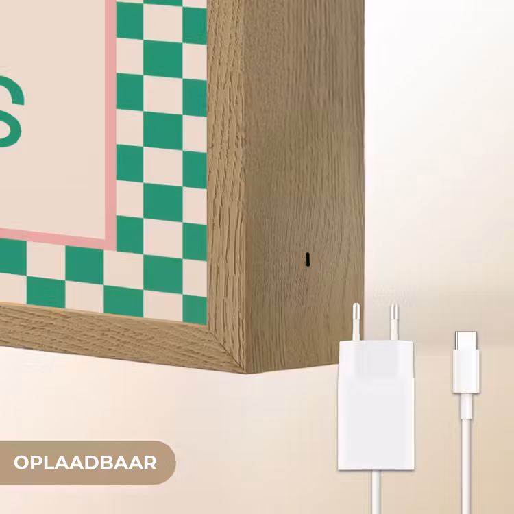 Lightbox - Wandlamp - Quote - Groen - Geblokt - Keuken — 6