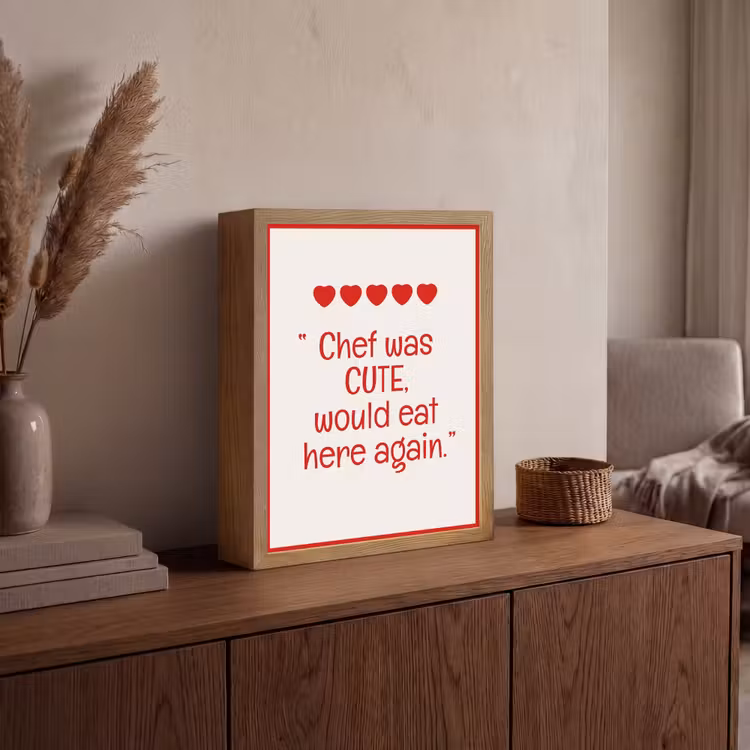Lightbox - Wandlamp - Tekst - Rood - Hartjes — 4