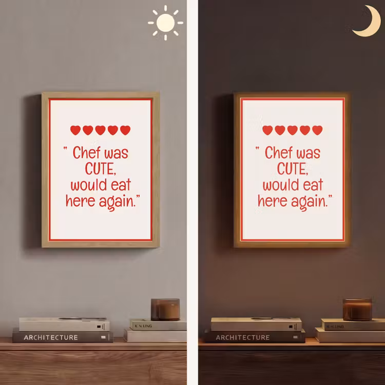 Lightbox - Wandlamp - Tekst - Rood - Hartjes — 5