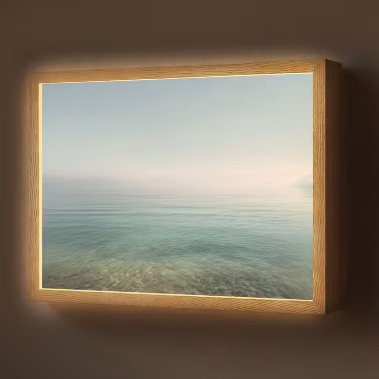 Lightbox - Wandlamp - Zee - Horizon - Blauw - Mist — 1