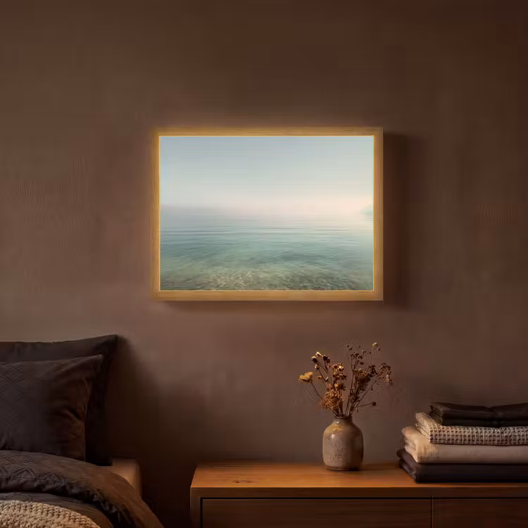 Lightbox - Wandlamp - Zee - Horizon - Blauw - Mist — 3