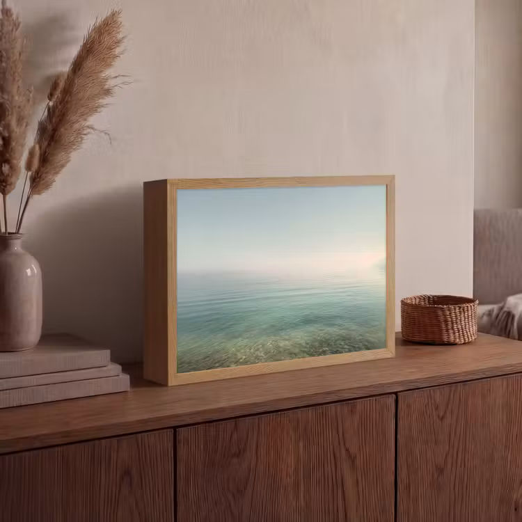 Lightbox - Wandlamp - Zee - Horizon - Blauw - Mist — 4