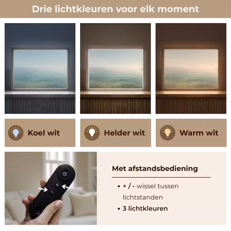 Lightbox - Wandlamp - Zee - Horizon - Blauw - Mist — 8
