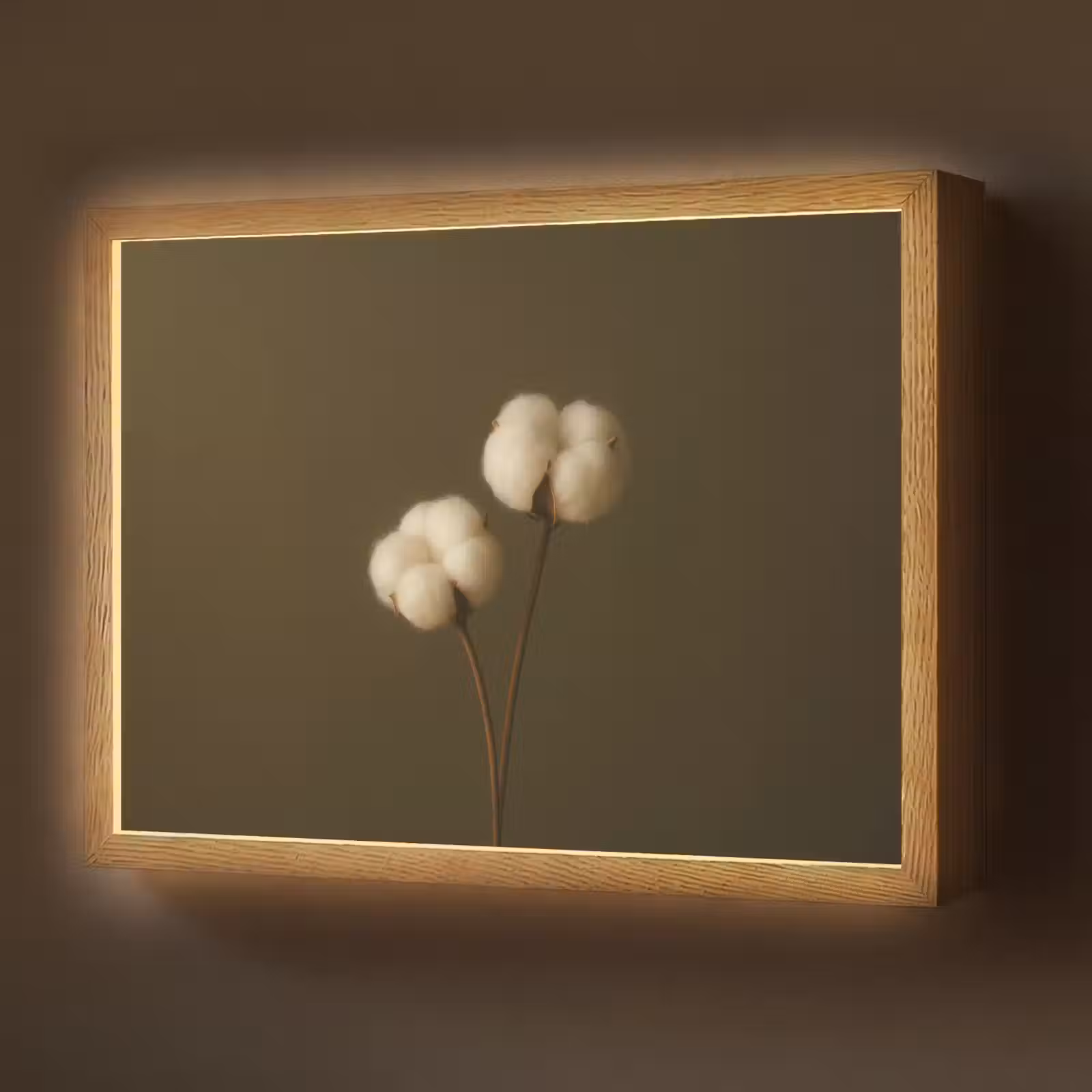 Lightbox - Wandlamp - Takken - Katoen - Wit - Bollen — 1