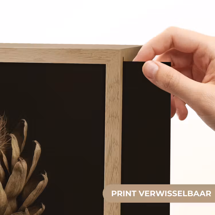 Lightbox - Wandlamp - Donkerbruin - Bloem - Textuur - Artisjok — 5