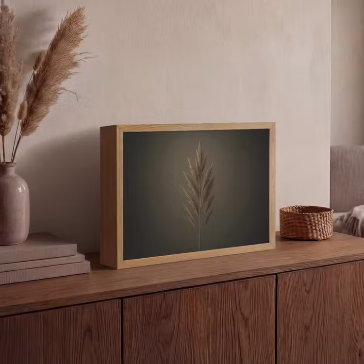 Lightbox - Wandlamp - Tak - Pluimgras - Donkerbruin — 4