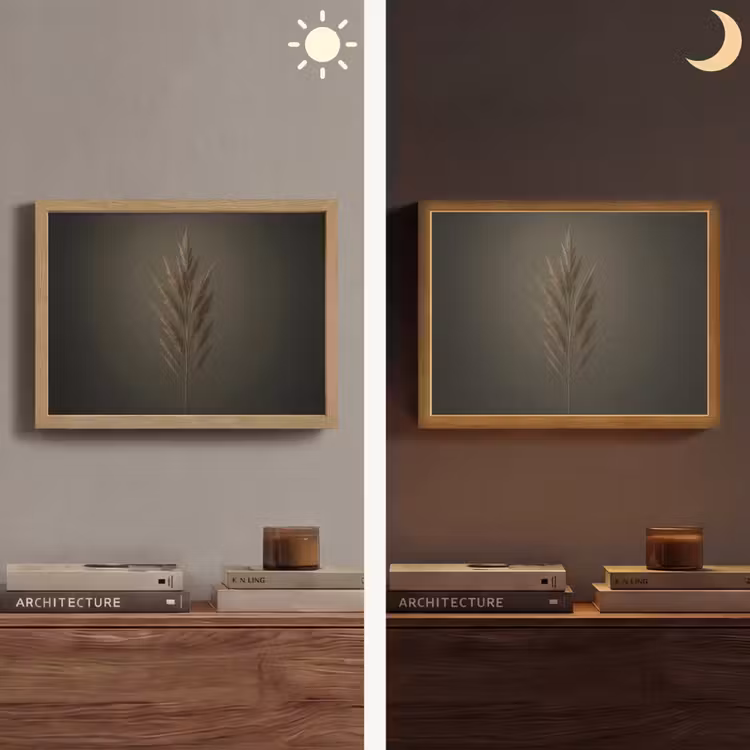 Lightbox - Wandlamp - Tak - Pluimgras - Donkerbruin — 6
