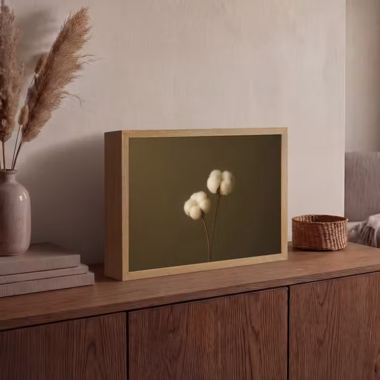 Lightbox - Wandlamp - Takken - Katoen - Wit - Bollen — 4