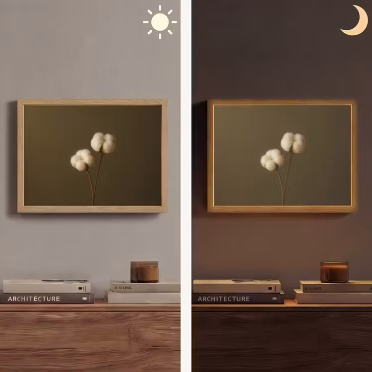 Lightbox - Wandlamp - Takken - Katoen - Wit - Bollen — 6