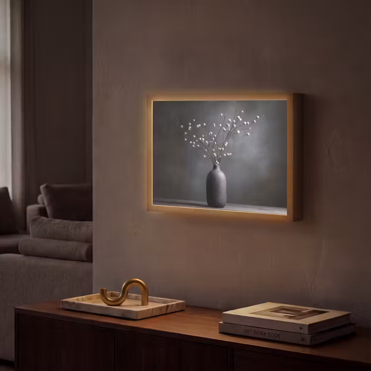 Lightbox - Wandlamp - Takken - Vaas - Bolletjes - Wit — 2