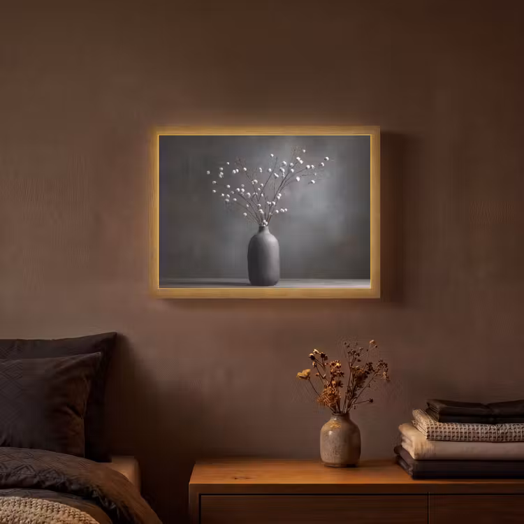 Lightbox - Wandlamp - Takken - Vaas - Bolletjes - Wit — 3