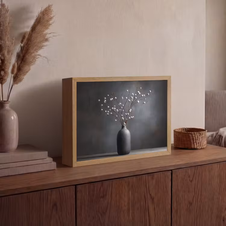 Lightbox - Wandlamp - Takken - Vaas - Bolletjes - Wit — 4