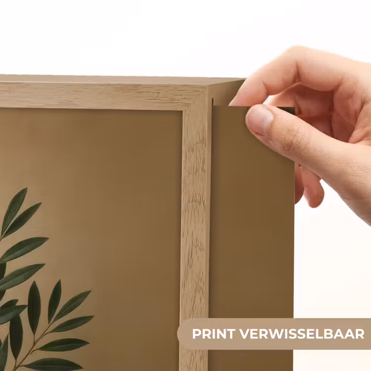 Lightbox - Wandlamp - Vaas - Olijftakken - Bladeren - Beige — 5