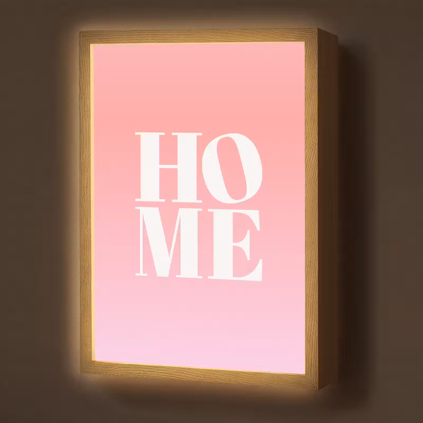 Lightbox - Wandlamp - Home - Letters - Groot - Roze — 1