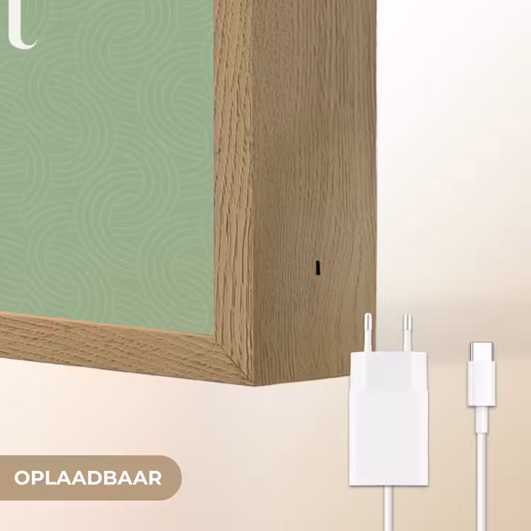 Lightbox - Wandlamp - Eten - Drinken - Tekst - Mintgroen — 6