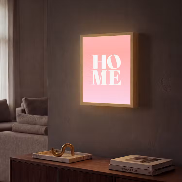 Lightbox - Wandlamp - Home - Letters - Groot - Roze — 2