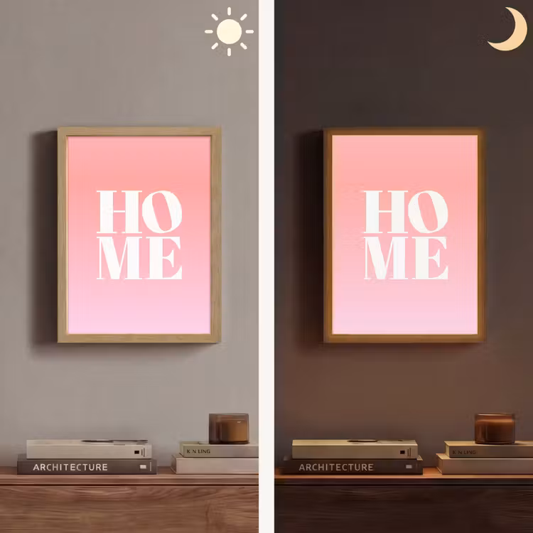 Lightbox - Wandlamp - Home - Letters - Groot - Roze — 5