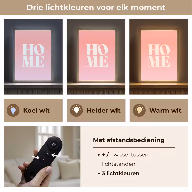 Lightbox - Wandlamp - Home - Letters - Groot - Roze — 7