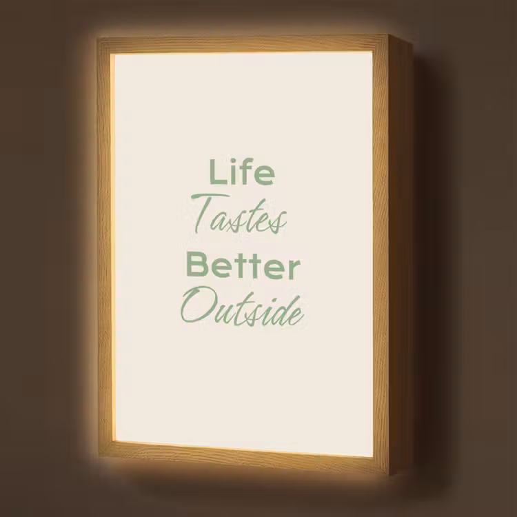 Lightbox - Wandlamp - Tekst - Sierlijk - Letters - Groen — 1