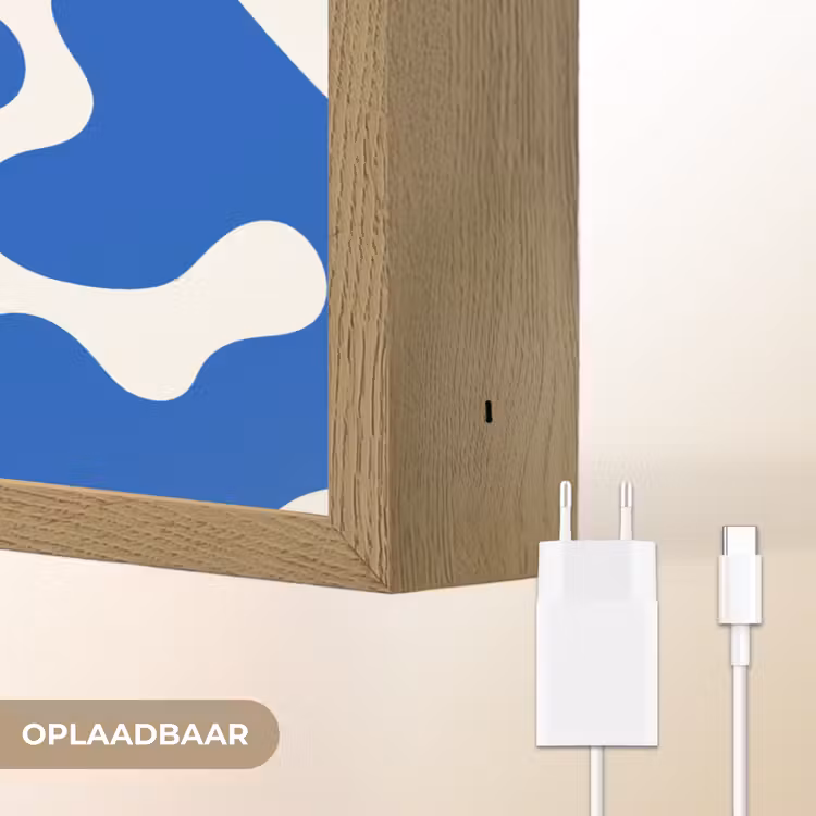 Lightbox - Wandlamp - Vormen - Abstract - Blauw - Golven — 7