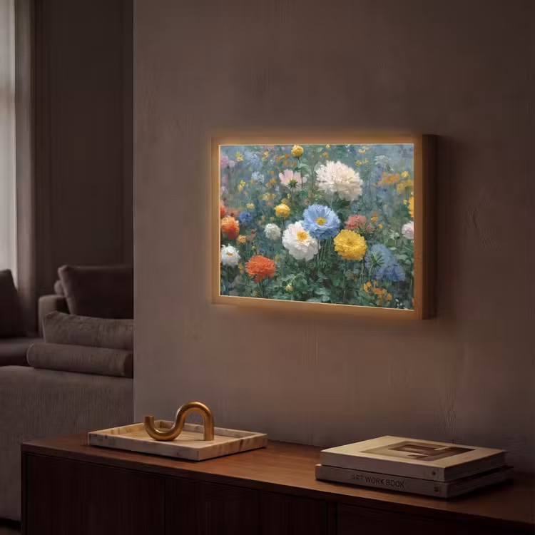 Lightbox - Wandlamp - Close-up - Veld - Bloemen - Kleurrijk — 2