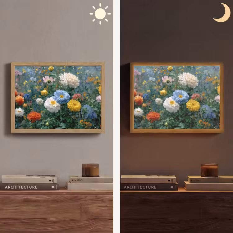 Lightbox - Wandlamp - Close-up - Veld - Bloemen - Kleurrijk — 6